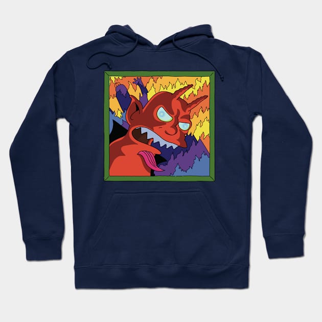 The devil and Homer S Hoodie by TeeAguss